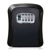 Cutie de siguranță cu lacăt cu cod – IP65, neagră