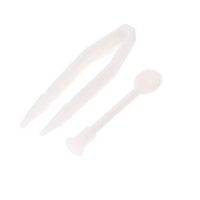 Pensetă și aplicator pentru lentile de contact - Alb