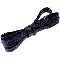 Șireturi pentru pantofi sau hanorace, o pereche - Negre, 115 cm