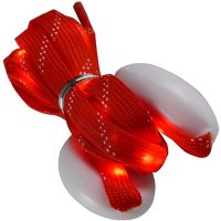 Șireturi LED pentru pantofi, o pereche - Roșii, 120 cm