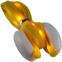 Șireturi LED pentru pantofi, o pereche - Galbene, 120 cm