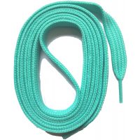 Panglici late pentru pantofi, un set - Verde mentol, 120 cm
