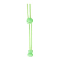 Șireturi de cauciuc pentru pantofi cu prindere, o pereche - Verde, 100 cm