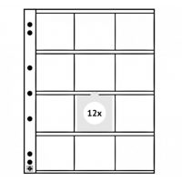 Folie alb pentru monede transparente (5 buc) - NUMIS K44
