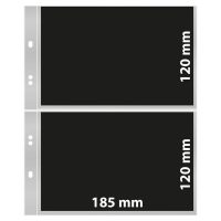 Foaie de album transparentă cu separator negru (10buc) - MULTI COLLECT MU1404