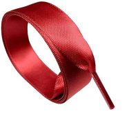 Șireturi din mătase pentru încălțăminte sau hanorace, un set - Roșii închise, 120 cm