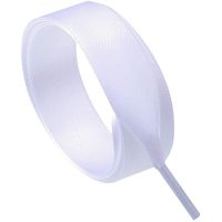 Șireturi din mătase pentru încălțăminte sau hanorace, un set - Albe, 120 cm