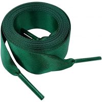 Șireturi din mătase pentru încălțăminte sau hanorace, un set - Verde închis, 120 cm