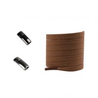 Sfori elastice cu magnet pentru încălțăminte, o pereche - Culoare maronie, 100 cm