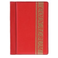 Album pentru monede 120 bucăți - Roșu