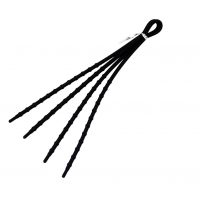 Sireturi din silicon pentru încălțăminte, o pereche - negre