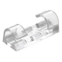 Cleme autoadezive pentru cabluri - Transparent, mărimea S, set