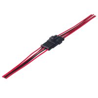 Conector auto AC/DC cu fire, rezistent la apă, masculin + feminin - 5 pini