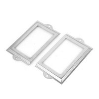 Plăcuță pentru uși 70 x 33 mm - Argintie