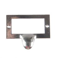 Mânere pentru sertar cu eticheta - Argintie 58 x 44 mm