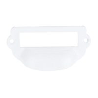 Mânere pentru sertar cu eticheta - Alb 82 x 39 mm