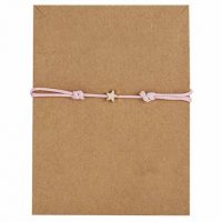 Cadru realizat manual "Sfoara prieteniei" - Roz, Stea