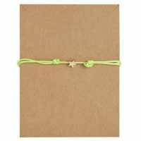 Cadru realizat manual "Sfoara prieteniei" - Verde, Stea