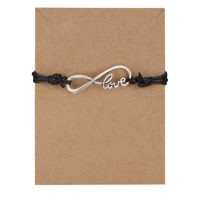 Cadru realizat manual "Sfoara prieteniei" - Negru, Infinit