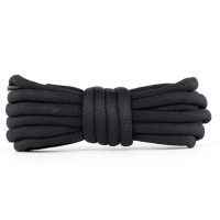 Șireturi sport pentru pantofi, o pereche - Negre, 160 cm