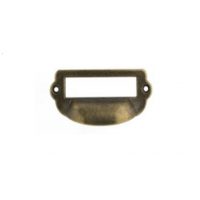 Cameră pe ușă cu etichetă - Antique 82 x 40 mm