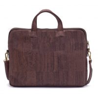 Geantă din plută pentru laptop de 15" - Maro