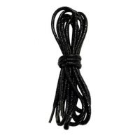 Șireturi rotunde pentru pantofi sau hanorace, o pereche - Negre, 115 cm