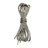 Șireturi pentru pantofi sau hanorace rotunde, o pereche - Argintii, 110 cm