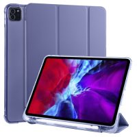 Carcasă din PU pentru Apple iPad Pro 11 (2020) + slot pentru Apple Pencil - Violet
