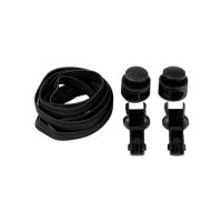 Șireturi elastice pentru pantofi cu siguranță, o pereche - Negru, 100 cm