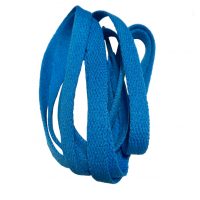 Șireturi late pentru pantofi, o pereche - Albastre cerul, 100 cm