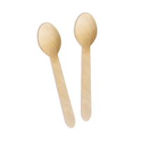 Lingurițe eco - Din lemn, 100 de bucăți