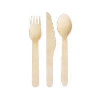 Set de bețișoare de lemn - 6 bucăți