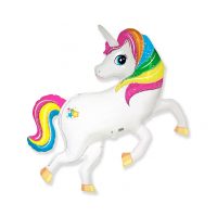 Balon din folie - Unicorni curcubeu
