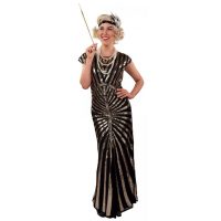 Costum de damă - Rochie lungă cu sclipici L/XL