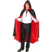 Pardesiu de bărbat cu glugă - Negru-Roșu