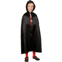 Plapumă pentru copii - Negru cu glugă 128/140