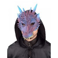 Masca de bărbat - Dragon albastru-violet
