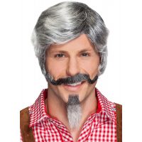 Mustăți cu barbă - Gri