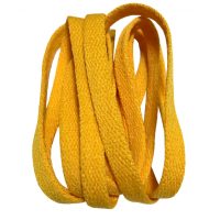 Șireturi late pentru pantofi, o pereche - Galben-oranj, 120 cm