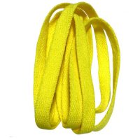 Șireturi late pentru pantofi, o pereche - Galbene, 100 cm