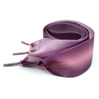 Șireturi din satin pentru încălțăminte, o pereche - Mov, 120 cm