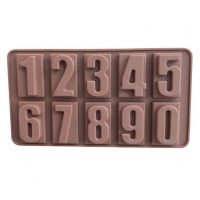 Formă din silicon cu numere - Maro