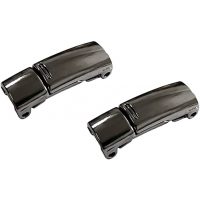 Clips magnetic din metal pentru șiruri - Argintiu-Negru