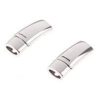 Clips magnetic din metal pentru șiruri - Argintie