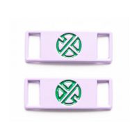 Bucla metalică - prindere pentru șireturi - Violet-Verde