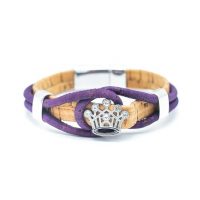 Ramă din plută cu coroană - Violet