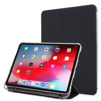 Husă din PU pentru Apple iPad Pro 12.9 (2021) + slot pentru Apple Pencil - Neagră
