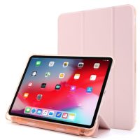 Husă din PU pentru Apple iPad Pro 12.9 (2021) + slot pentru Apple Pencil - Aurie