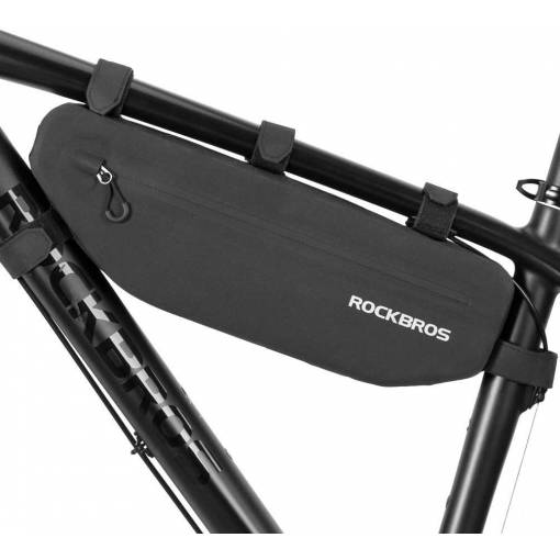 Foto - Geantă impermeabilă pentru cadru - Neagră, 3 litri